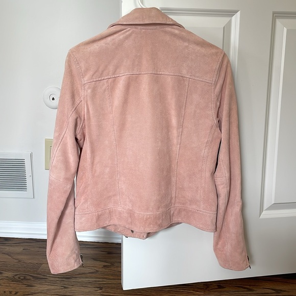 Blush suede moto jacket - Picture 2 of 6
